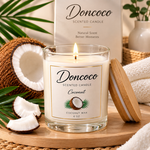 DonCoco – Bougie Parfumée à la Noix de Coco
