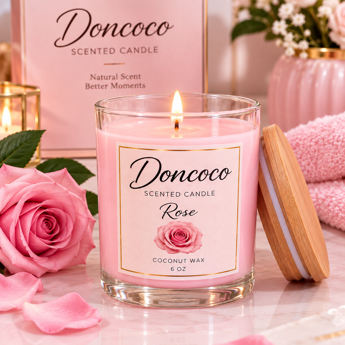 DonCoco – Bougie Parfumée à la Noix de Coco