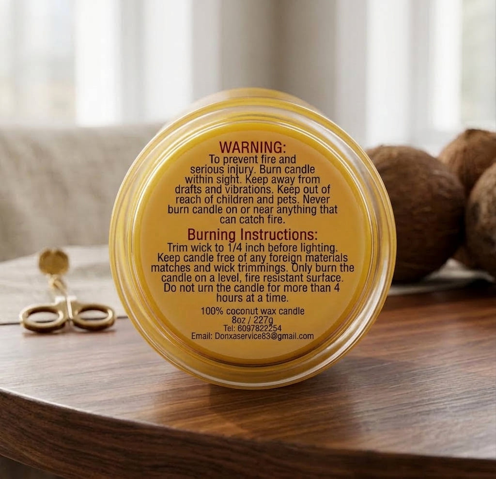 DonCoco – Bougie Parfumée à la Noix de Coco